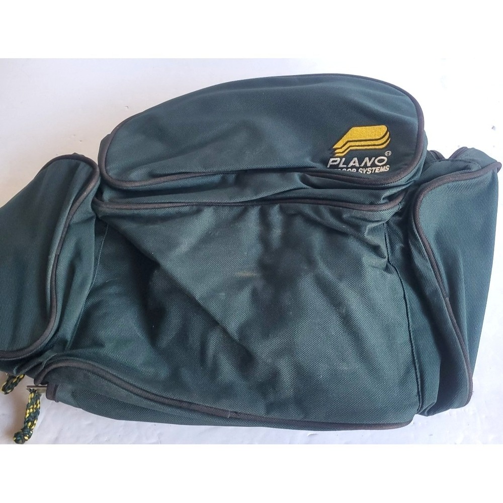 Plano Softside Tackle Bag Soft Box Green Padded Pockets Fishing Angler